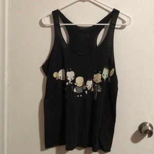 Addams family dark grey tank top
